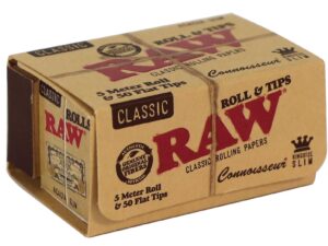 RAW CONNOISSEUR ROLLS + PERFORATED TIPS
