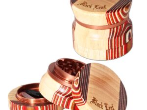 Black Leaf 4-dijelni aluminijsko-drveni grinder